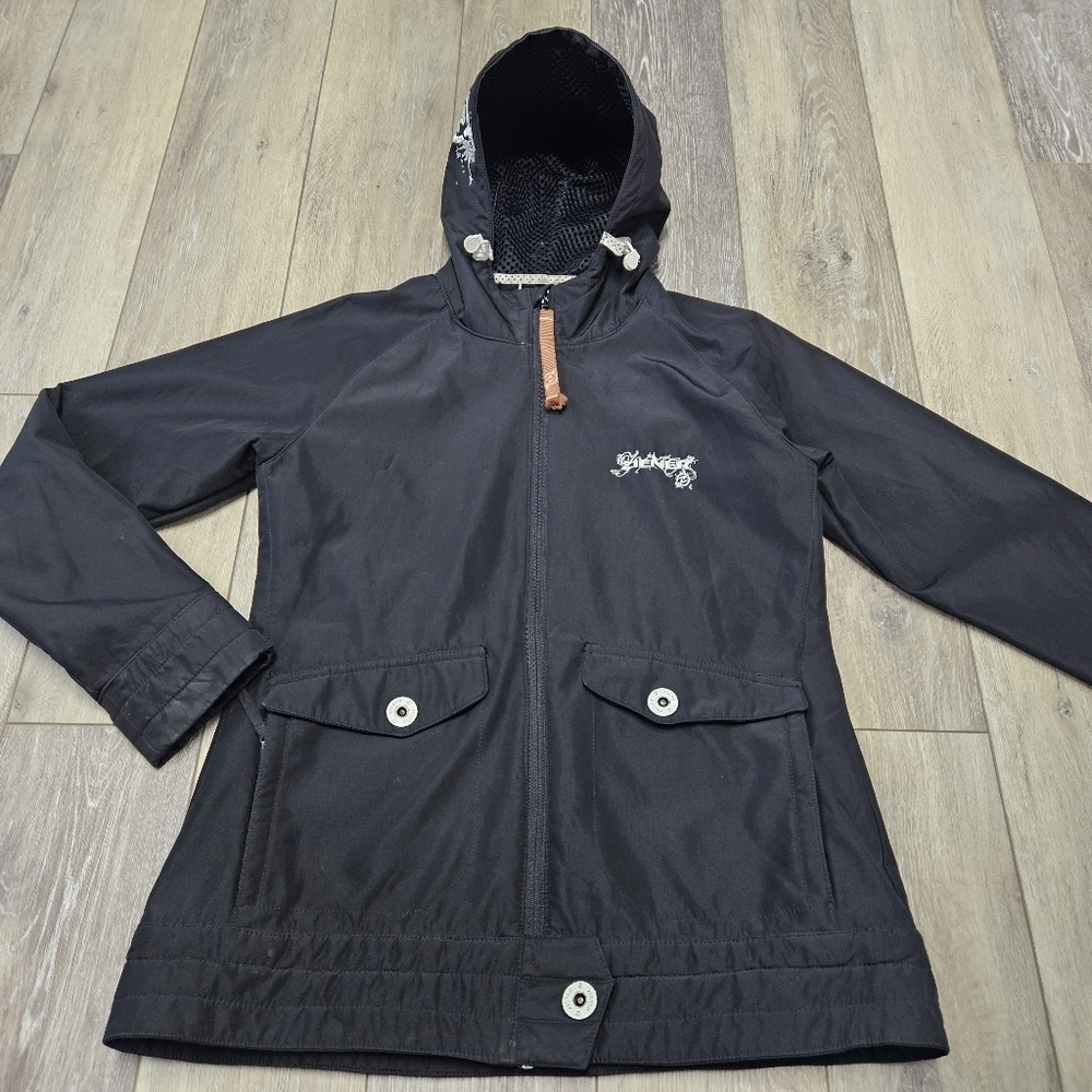 Ziener German Winter Ski Snowboard Coat Jacket Black Women's 42 Gorpcore